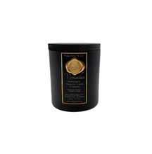 Load image into Gallery viewer, Champagne, macarons, fraise rhubarbe, chandelle de soja, soy candle
